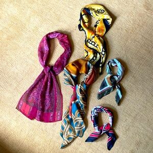 Collection of 5 scarves